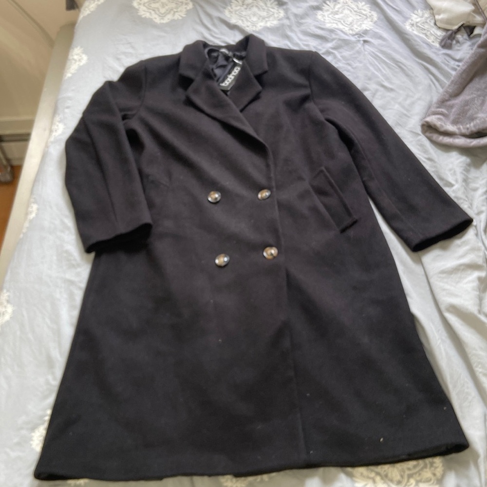 Black pea coat